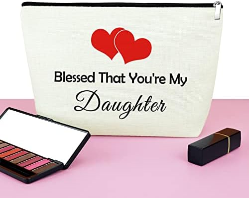 Kćerka torba za šminkanje poklon od mame vjenčani poklon kozmetička torba za odrasle kćeri