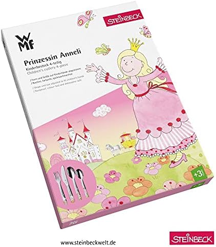 WMF Prinzessin Princess Anneli Cromargan Dječiji Set pribora za jelo, 21,5 x 15,5 x 2,5 cm, u više