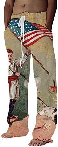 Miashui čarapa poklon Boy muškarci američka zastava Patriotske pantalone za muškarce 4 jula hipi Harem