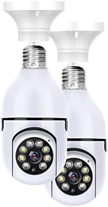 Fan YE 3MP E27 Kamera sa žarulja WiFi Zatvoreni video nadzor Početna Sigurnost Cull Color Night Vision