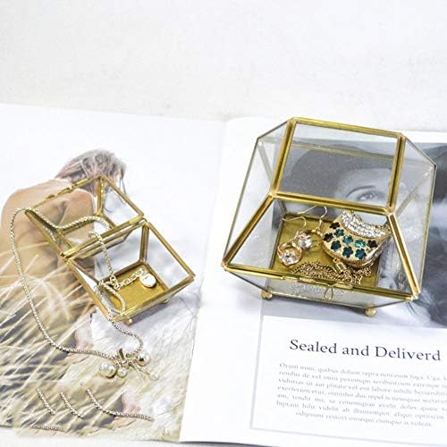 Kutije za nakit kutije za nakit Veliki stakleni nakit nakit koštica Iregularni prozirni nakit Organizator za