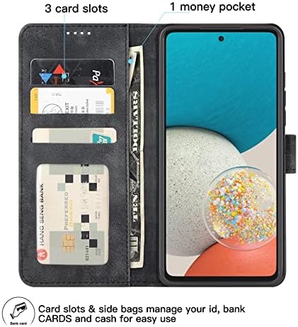 Redluckstar za Samsung Galaxy A53 5G slučaj, Galaxy A53 novčanik slučaj PU koža sa Slot za kartice magnetno