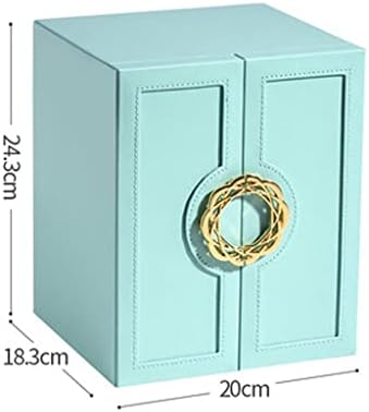 Kutija za nakit Organizator nakita displej PU Koža 5 nivoa veliki kapacitet Organizator fioka sa dvostrukim