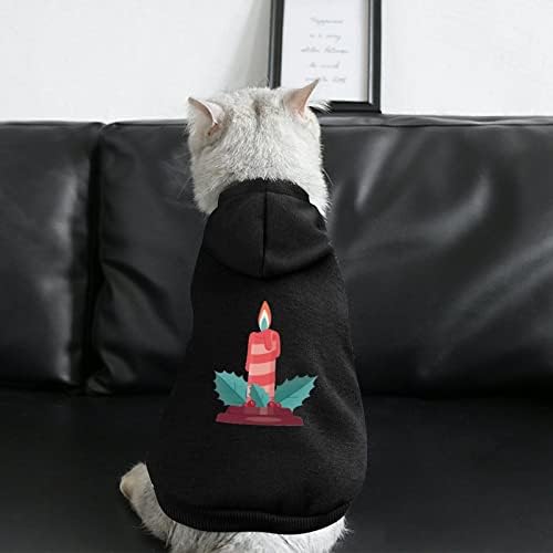 Božićne svijeće hoode duks pulover dukserica za kućne ljubimce odjeća sa kapuljačom kaput za pse i mačke