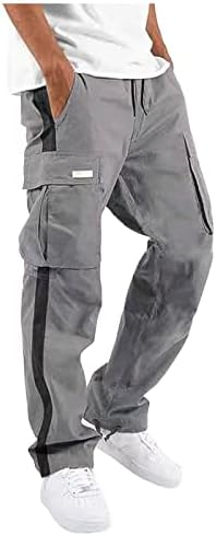 Teretne pantalone za muškarce sa džepovima, muške hlače Redovne fit teretne pantalone, jogging teretni pantalone Pocket pantalone