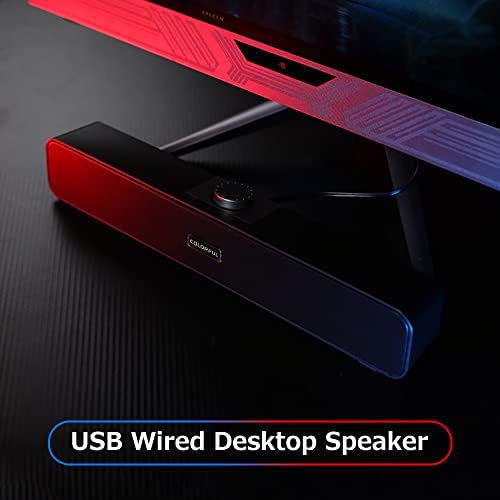 DOCOOLER računarski zvučnici, USB žičani Desktop Soundbar HiFi Stereo & amp ;poboljšani bas multimedijalni