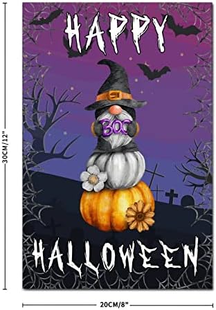 Halloween Gnome bundeva drva Primitivni Halloween Decor Happy Halloween Ghost Bats Drveni znak