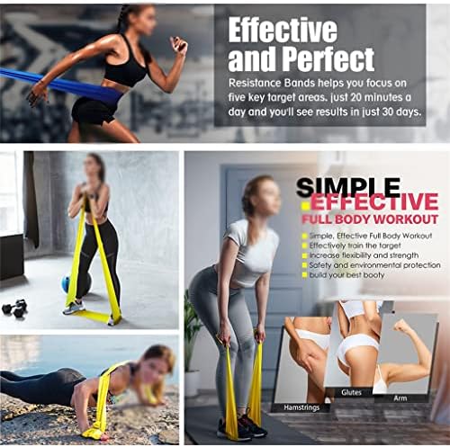 LHLLHL traka za otpor za fitnes Yoga Pilates elastična gumena traka za trening za trening elastični