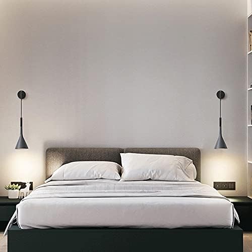 Wmdtr svjetla za uzglavlje moderna minimalistička zidna lampa E27 Jednostruka zidna Svijetlosiva