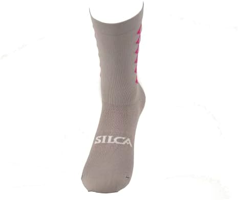 SILCA Aero trkačke čarape za biciklizam | 4 veličine male - X-velike | biciklistička čarapa 6 inča manžetna | biciklističke čarape unisex