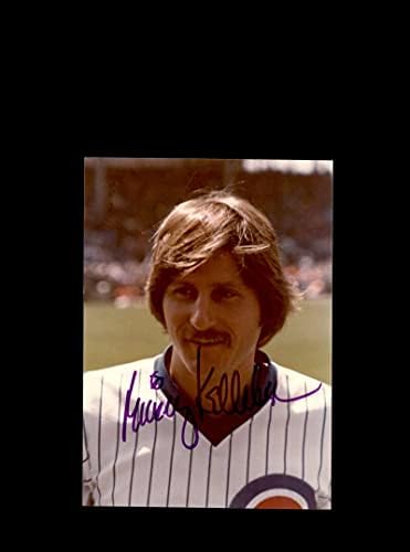 Mick Kelleher potpisao original 1980 4x6 Snaphot photo Chicago Cubs u Wrigleyu