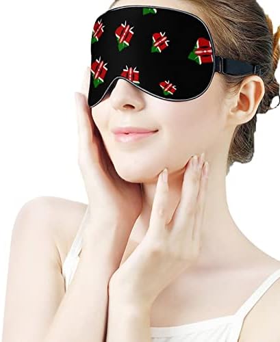 Zastava Kenijska maska ​​za vrijeme spavanja Mekana maska ​​za oči Pokrijte efektivno sjenilo