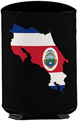 Mapa zastave Kostarike za višekratnu upotrebu šolja za višekratnu upotrebu izolovana ledena kafa