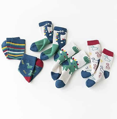 Zumou Toddler Kids Little Boys Modne pamučne čarape 5/10 pakovanje