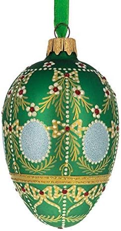 1908 Alexander Palace Royal Egg Glass Ornament 4 Inča