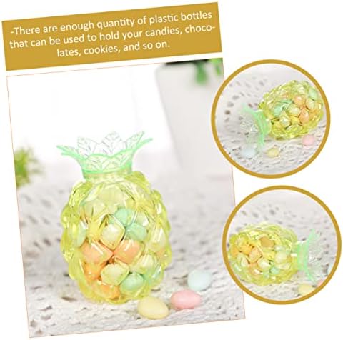 Nolitoy 20pcs Ananas Candy Box mini tretman Kutije Desertni kontejneri Clear Plastične posude