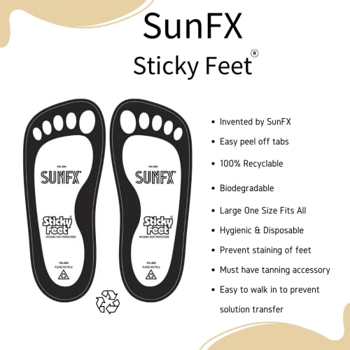 SunFX jednokratni ljepljivi štitnici za stopala sprej Tan štitnici za stopala za sunčanje Airbrush Sunless