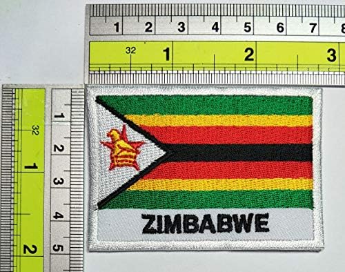 Parita Zimbabve Zastava zastava Zimbabve Country zastava Vojni uniformni amblem gvožđe na izvezenim aplikacijama