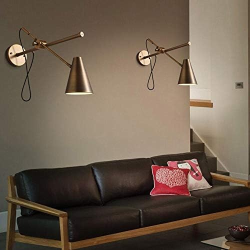 Wszjj zidna lampa-Industrijska gvozdena zidna lampa Kreativna jednosobna spavaća soba noćni studij mehanička