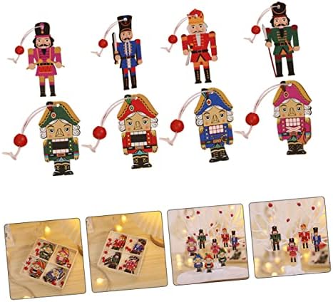 BESPORTBLE 10 kutija Nutcracker privjesak drvena lutka