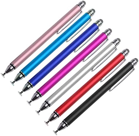 Boxwave Stylus olovkom Kompatibilan je s Blackview A80 Plus - Dualtip Capacitiv Stylus, Fiber Tip Disk Tip kapacitivni olovka za brtve A80 Plus - Metalno srebro
