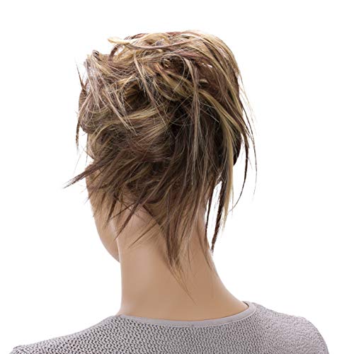CAISHA od PRETTYSHOP XXL frizura za kosu Scrunchy Updo svadbena frizura voluminozna valovita neuredna punđa plava mješavina G11f