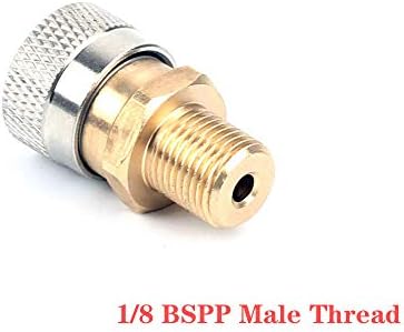Iorman 1/8 BSPP muški do 8mm ženski konektor za brzo odvajanje mesinga Adapter