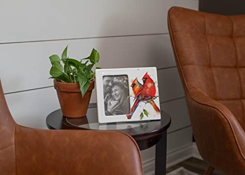 DEMDACO Dean Crouser kardinalni par akvarel 9 x 7.5 keramički zid i stolni okvir za fotografije