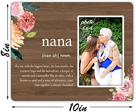 Baka pokloni okvir za slike,baka Nana rođendan Božić Majčin dan zahvalnosti pokloni od unuka unuka,baka Nana zid & stolni okvir za fotografije 4×6, Nana definicija pokloni-F109