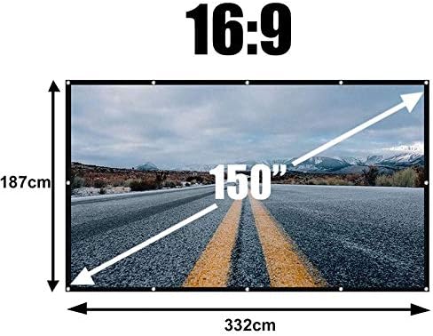 LMMDDP 2020 Novi 3D sklopiv 60/72/84/100/120 / 150INCH ekran projektora 16: 9 Protiv Crease Projekcijske