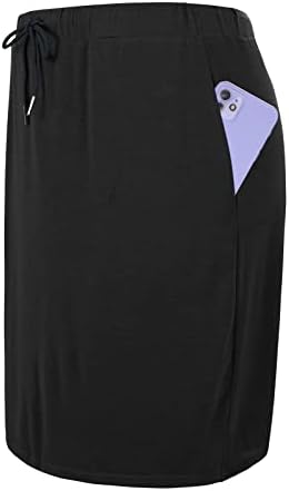Century Star Tenis suknje za žene sa džepovima Golf Duljina koljena Skorts Atletski sportski struk za struk sa šorc