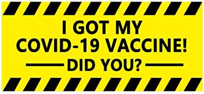 Dobio sam svoje naljepnice za vakcinu protiv COVID-19,znak za vakcinaciju,vodootporne naljepnice za vakcine