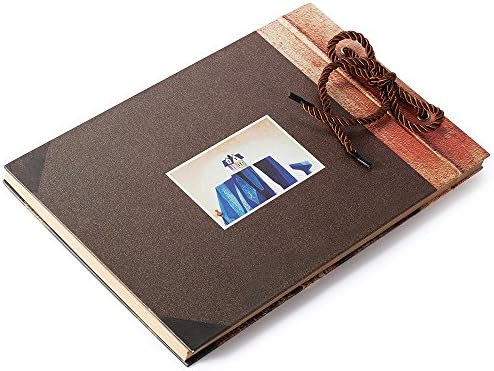 TOIM ručno izrađene tvrdokokog lišća KRAFT papira preklopimo foto album Memorija i rekordne knjige časopise