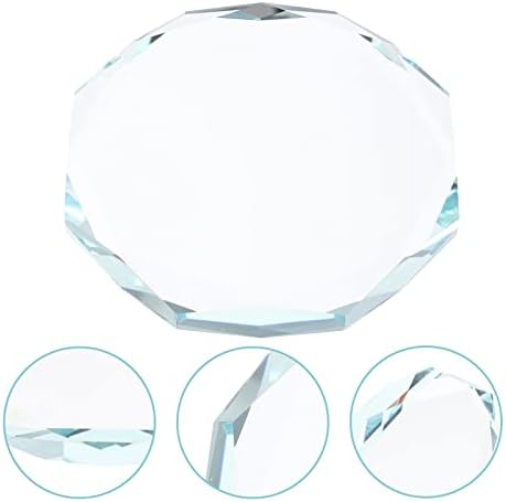 ARTIBETTER Glass Display Riser Round Crystal Glass Base dekoracija Craft baza nakit prikaz stalak polica