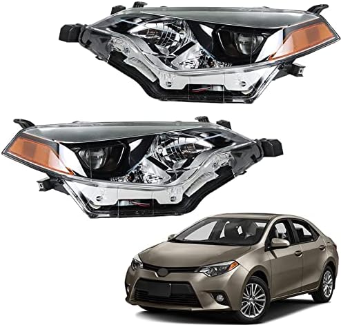 Farovi zamjena za 2014 2015 Toyota Corolla ugrađen LED farovi vozač & amp; suvozačeva strana