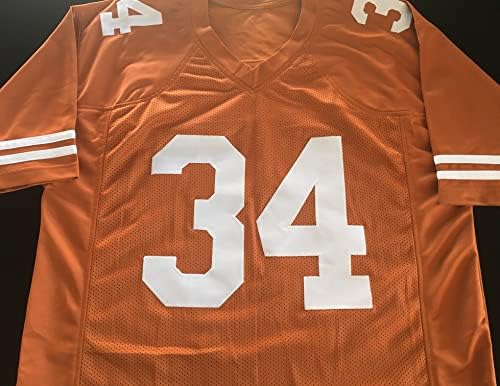Ricky Williams potpisali su autogramirani nogometni dres naranče sa JSA COA - veličina XL - Texas Sjajno