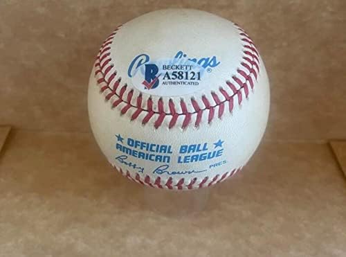 Joe Dimaggio Yankees potpisali su autogramirani vintage A.L. Baseball Beckett