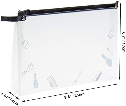 UEOE Clear Makeup torbe, EVA prozirna kozmetička torbica TSA odobrene toaletne torbe vodootporna putna torbica