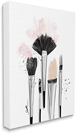 Stupell Industries kistovi za šminkanje Glam Tools canvas Wall Art, dizajn Alison Petrie
