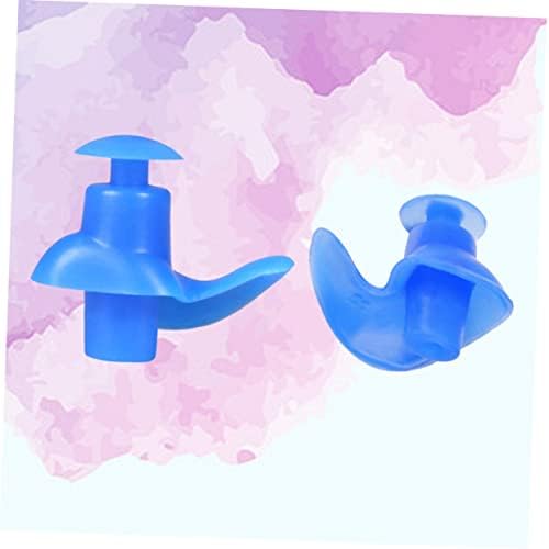 Toddmomy 15 pari silikonskih čepova za uši čepići za uši za plivanje čepići za uši Major Toy Child Blue