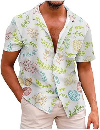 Uskršnja štampana majica za muškarce 2023. Ljeto Loose Tees Ugodne T majice Modna ležerna majica s