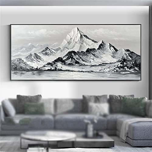 MXIAOXIA ručno oslikana uljana slika dnevni boravak Dekorativno slikarstvo planinsko apstraktno viseće slikarstvo