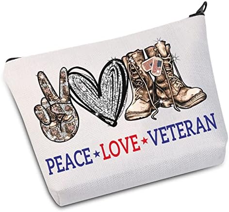 WZMPA Vojna veterana kozmetička šminka za šminku Vojno raspoređivanje poklona mira Ljubav veteran šminka šminka patentne torbe za vojnu porodicu prijatelju
