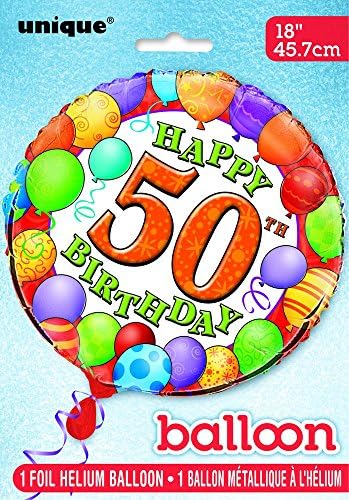 18 folija 50. rođendan balona