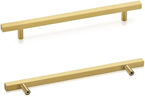 Kamist 25 paketa 7-1 / 2in kabinetske gumenice Zlatni ormar vuče ručke ladice, nehrđajući čelik Moderni hardver