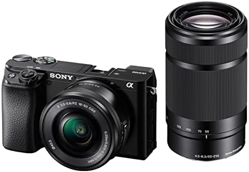 Sony Alpha A6100 kamera bez ogledala sa objektivima 16-50mm + 55-210mm - paket sa kućištem kamere, 32GB SDHC kartica, 40.5 mm komplet filtera, 49mm UV Filter, čitač kartica, LCD zaštitnik, komplet za čišćenje, Mac softver
