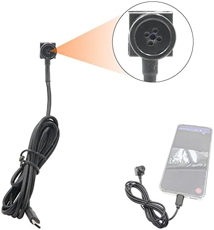 Sheawasy Spy gumb Kamera za prenos uživo na vanjsku kameru za Android Smartphone Nosiva kasela