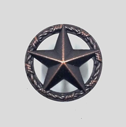 Rustikal je zvezda sa oštricom za rubne kabineta od 8 ulja uljane bronce
