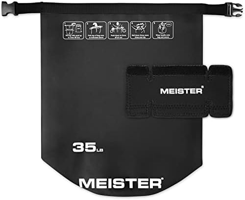 Meister BEAST prijenosni Kettlebell za pijesak-težina meke vrećice s pijeskom-35lb / 15,9 kg-Crna