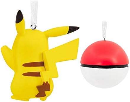 UUC ukrasi Božić kompatibilan sa Pokemon Pikachu i Poke Ball Set